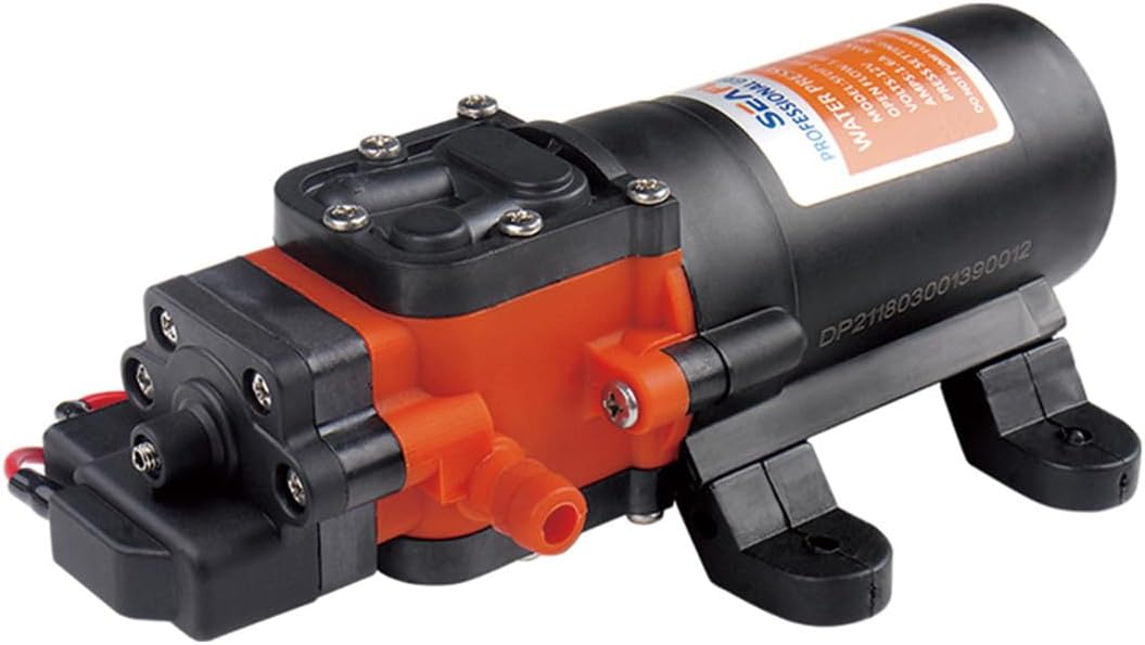 SEAFLO 21-Series DC Diaphragm Water Pressure Pump (1.1 GPM | 80 PSI) for Marine, RV, Agriculture and Recreational Applications