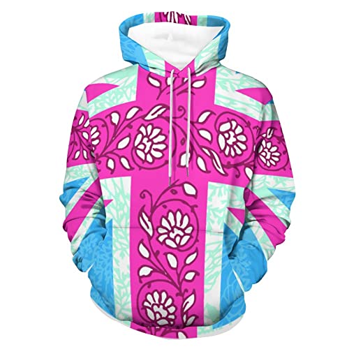 Hoody sweatshirt pull pour homme femme S, sweat à capuche manche longue motif Union Jack