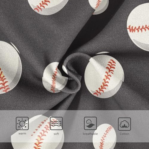 Wusikd Baseball Girls' Underwear Cotton Girls Briefs Soft Toddler Underwear 2T3