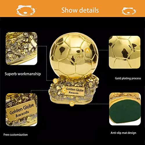 baa Golden Ballon Football Trophée Champion Trophée Golden Ball Soccer Trophée Best Player Awards - Image 6