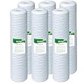 VEGEBE 5 Micron Water Filter 20" x 4.5", 20-inch Whole House Heavy Duty String Wound Sediment Pre-Filters for Well Water, Replacement Cartridge for SDC-45-2005, FP25B, DGD-5005-20, 6-Pack