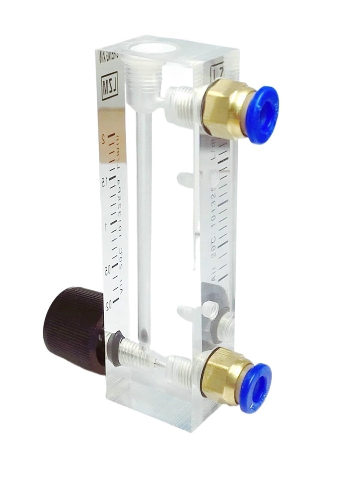 Einstellbarer Luftmengenmesser 0,1-1L/min für Gas Schwimmer Durchflussmesser 0,3-3L/min Präzisionsmessung Labor Industrie
