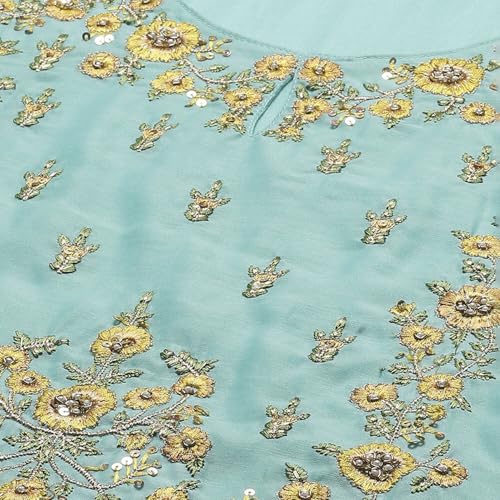Image of BIBA Women Art Silk A-Line Kurta Regular Pant Suit Set