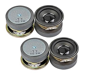ERH India (Pack of 4) 2 Inch Audio Speaker 52mm 4 Ohm 3W Loudspeaker for DIY Home Theater Bluetooth Music Sound Speaker