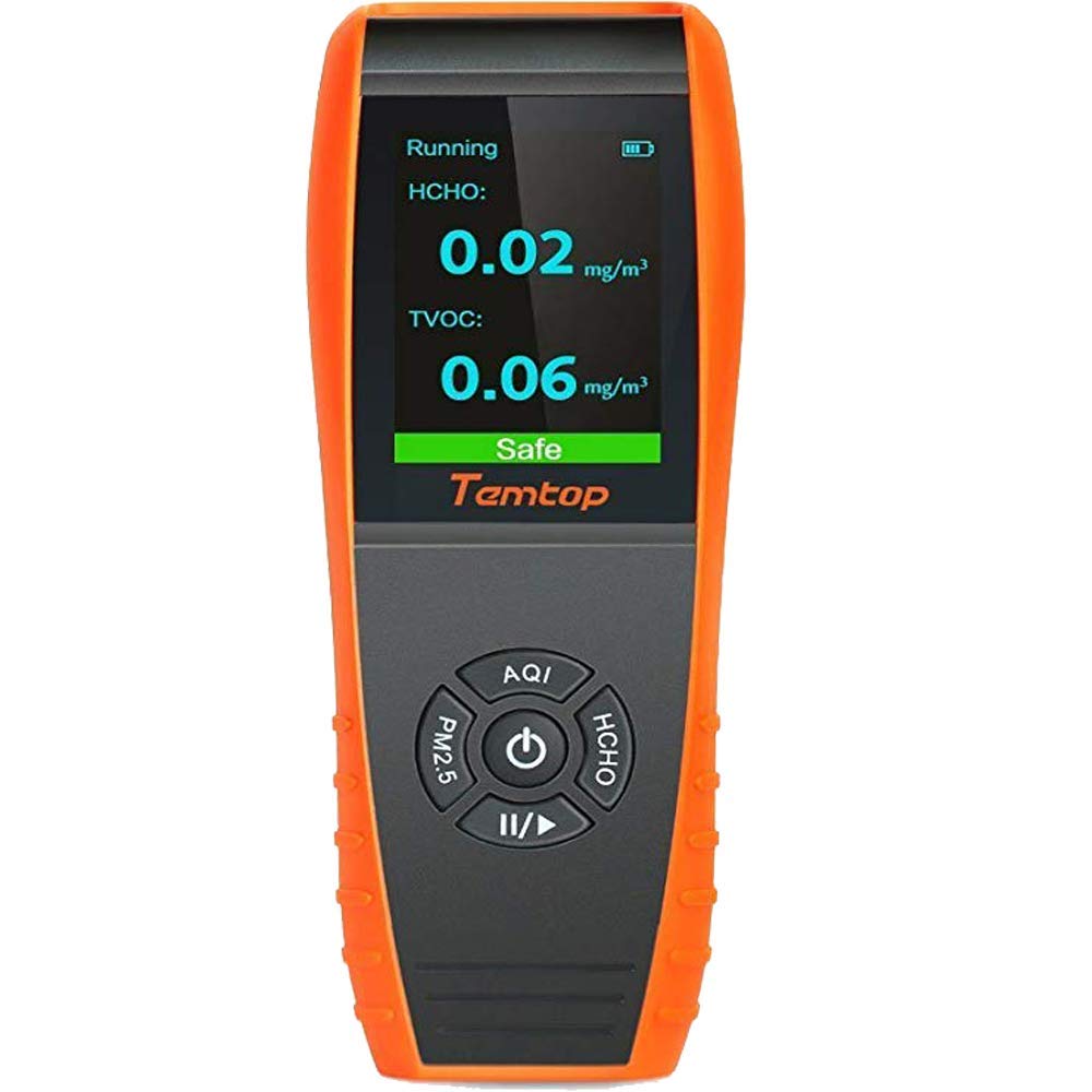 Portable Air Quality Detector | Laser Particle Sensor for Temperature, Humidity, PM 2.5/10, HCHO, TVOC| Big TFT LCD Display Applications: Landfills, Hospitals, Airlines | Model: Temtop LKC-1000S+-picture-15