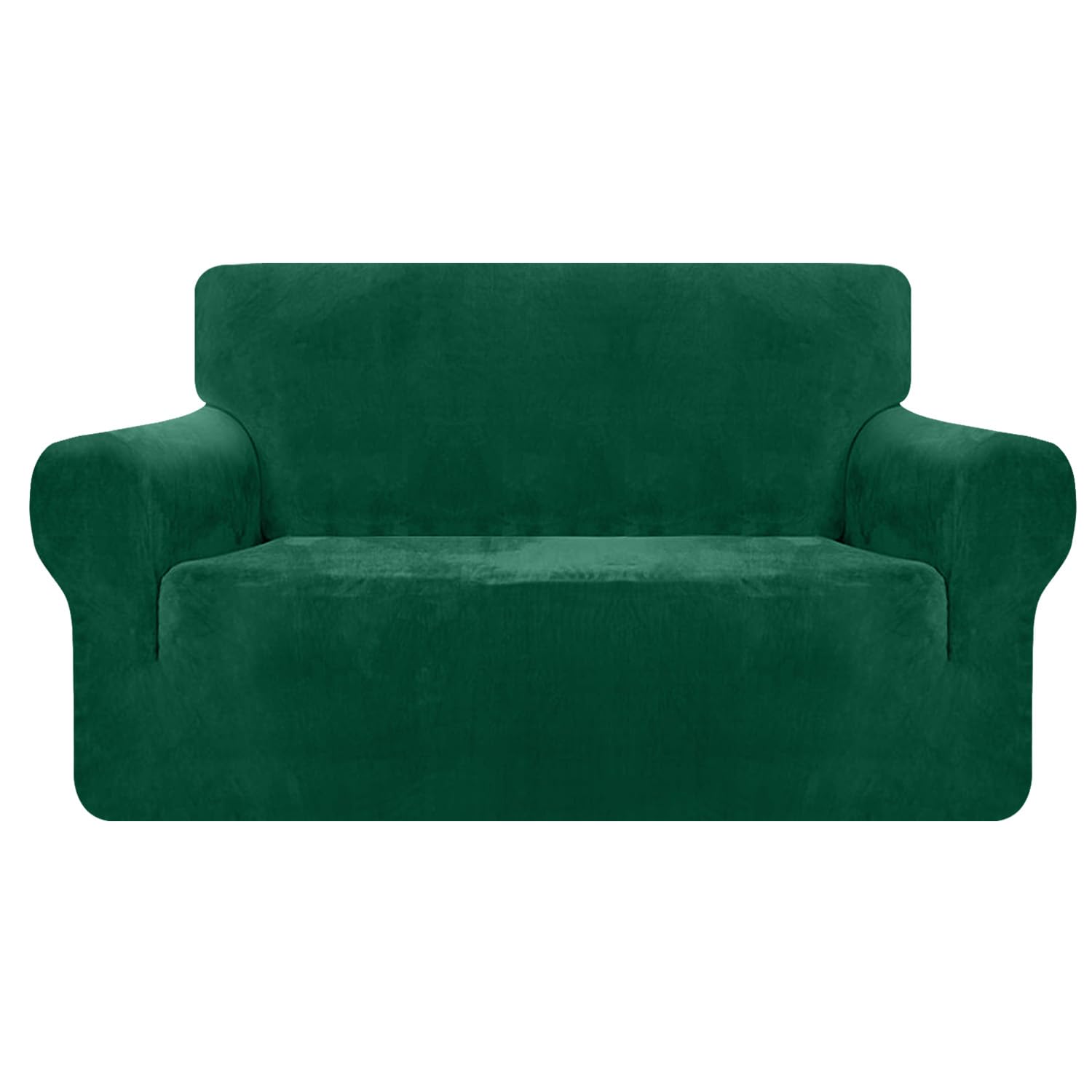Granbest Luxury Thick Velvet Sofa Cover 2 Seater High Stretch Couch Cover Ski-friendly 4 Seasons Universal Sofa Protector for Pets and Kids (2 Seater