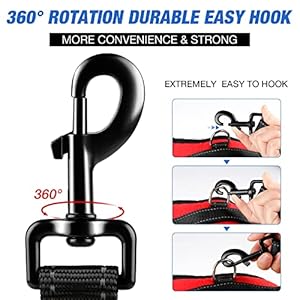 3M-Reflective-Dog-Leash-5ft-Long-with-Traffic-Padded-Handle-Dog-Training-Leash-Heavy-DutyDouble-Handle-Lead-for-Large-or-Medium-Dog-Black - Cucciolini Doodles 3M-Reflective-Dog-Leash-5ft-Long-with-Traffic-Padded-Handle-Dog-Training-Leash-Heavy-DutyDouble-Handle-Lead-for-Large-or-Medium-Dog-Black