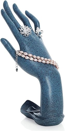 LHLLHL - Brazalete de mano para reloj organizador de joyas modelo de mano suministros de arte joyería pulsera y anillo color azul tamaño 87 x 24 x