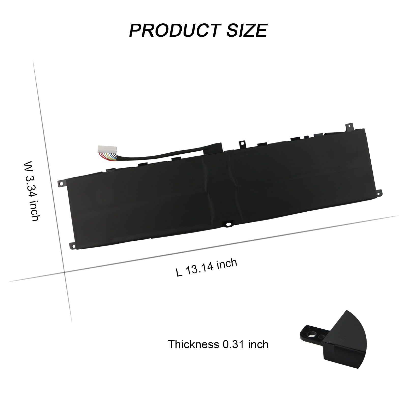 BTY-M57 4ICP6/35/140 Laptop Battery Compatible with MSI GP66 GP76 Leopard 10UE 10UG 10UH 11UE 11UG 11UH MSI Vector GP66 GP76 12UE 12UG 12UGS 12UH Series(15.2V 65Wh