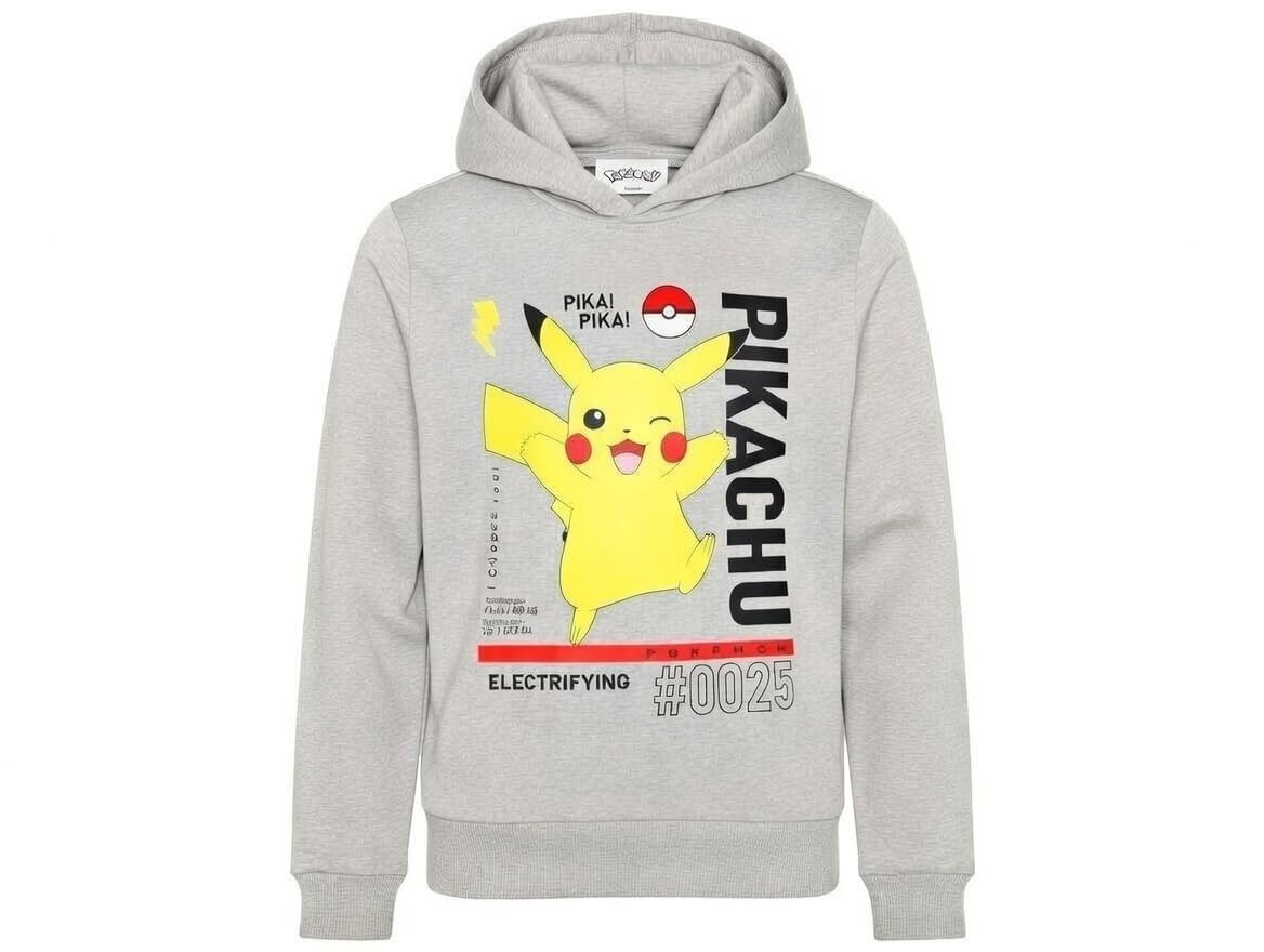 Pokemon Pikachu - Felpa con cappuccio per ragazzo e ragazza
