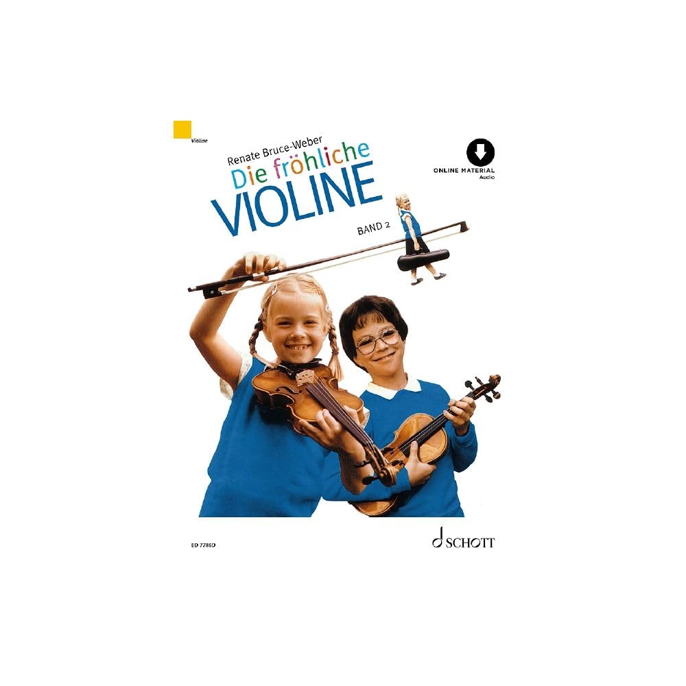 Die fröhliche Violine 1 und 2: (Starterset) mit Online Audio - Band 1 und 2 von Renate Bruce-Weber (ISBN 9783795722197, 9783795721619) + Soundman Kolophonium (XL)