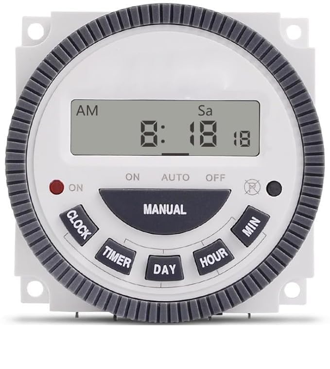 REVALS Frontier Digital Timer Programmable Time Switch 4 Pin 30amp AC-220V - Pack of 1 (B0CM41FLFK) Amazon Price History, Amazon Price Tracker