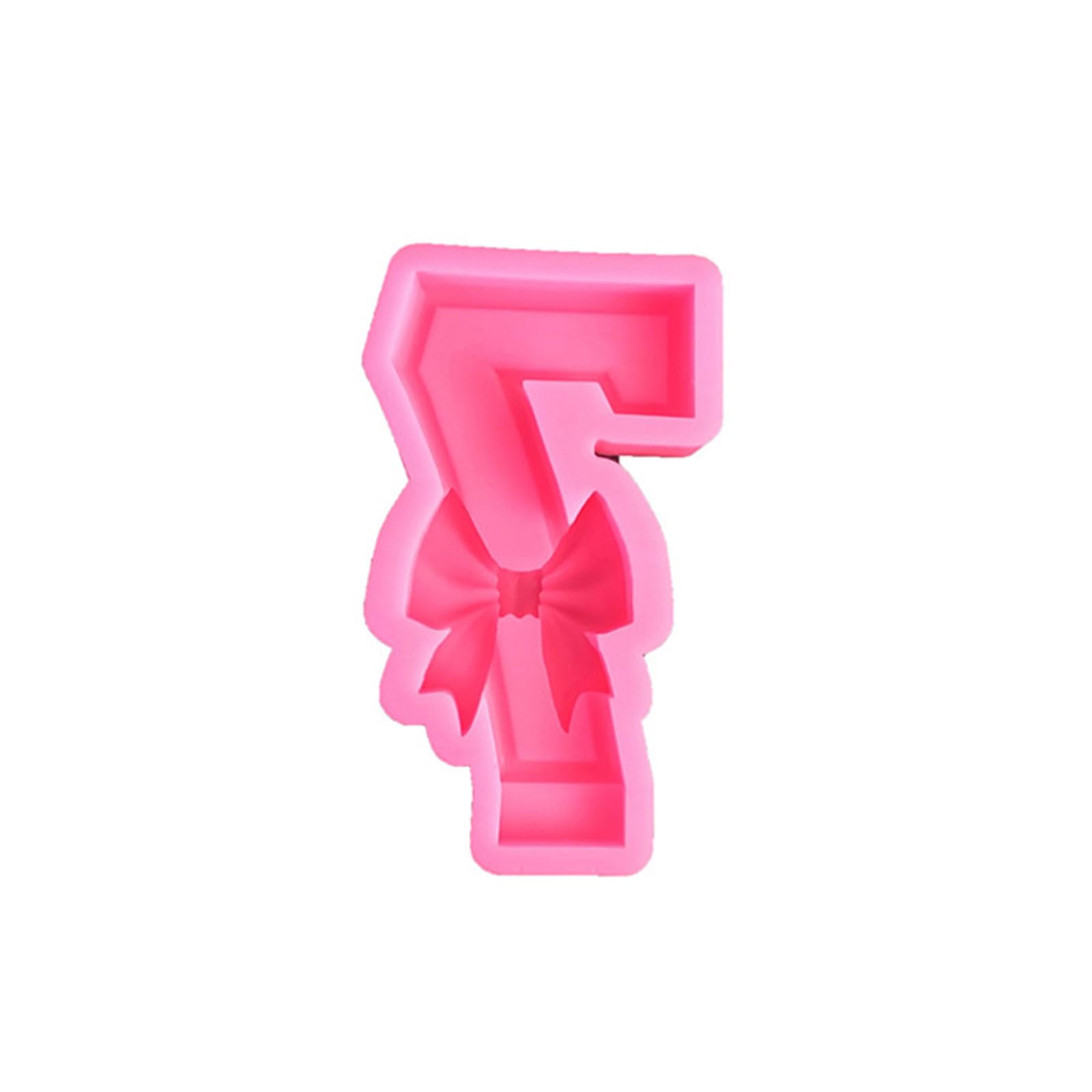 Buxuaaaa Bowknot Soap Silicone Molds Bow Number Mold Art Craft Molds Baking Soap Chocolate Decor Bowknot Silicone Bow Number Baking for Cake Chocolate