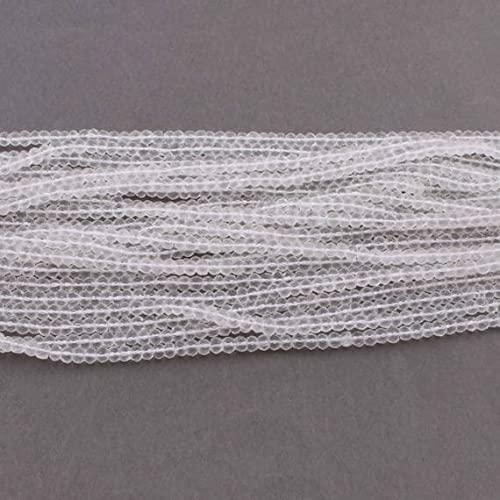 Quartz Cristal facetté 4mm perles naturelles haut de gamme pour création bijoux