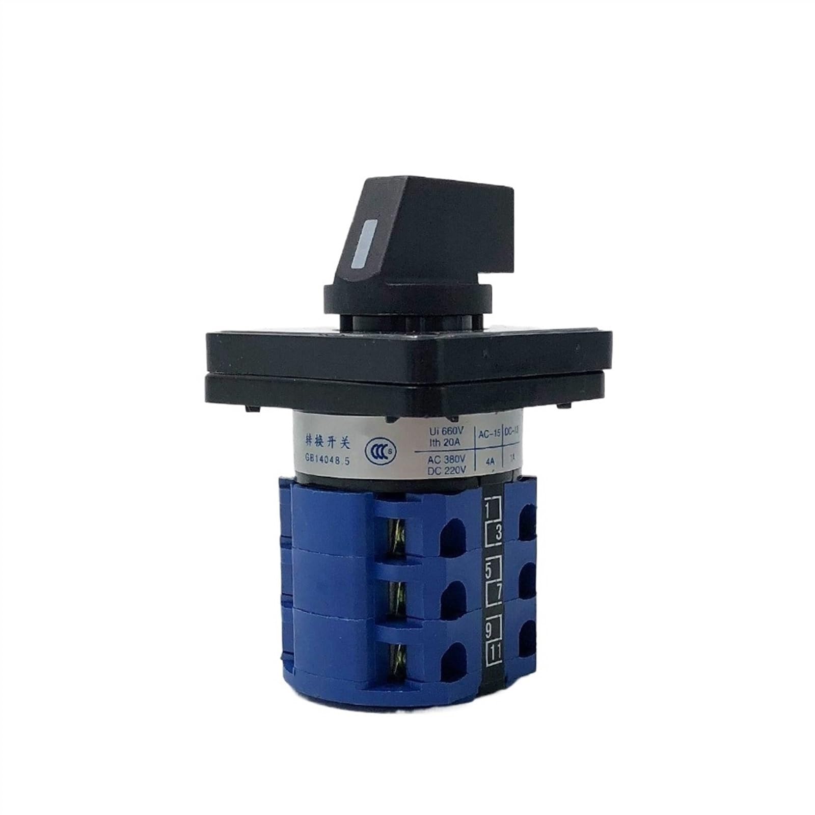 Elettrico 2/3/4/6/7 posizioni 20A 660V 3 poli Controllo Contatto in argento Commutatore rotativo Cam Switch LW26-20 LW28-20 YMW26-20/3 (Color : 0-6)