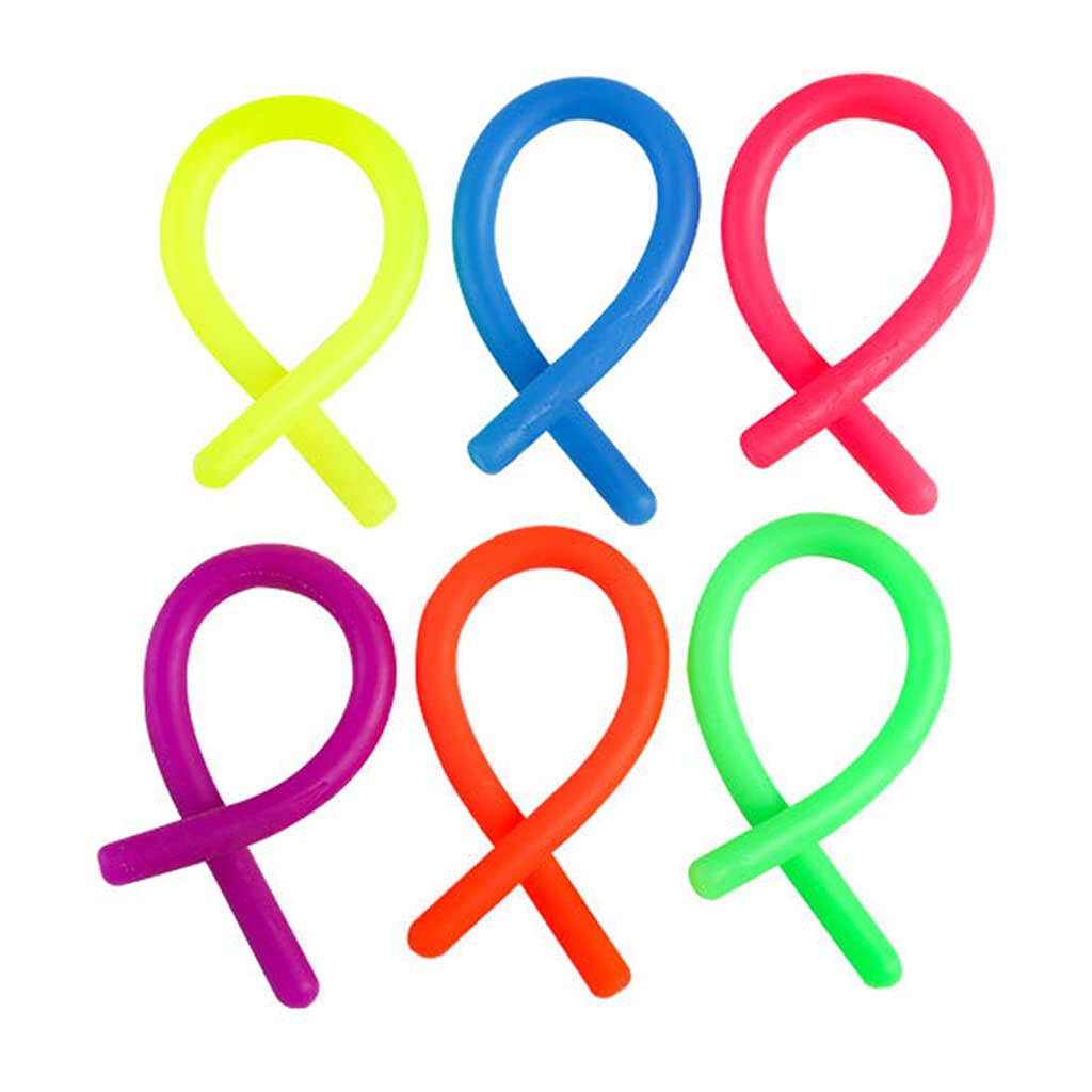 MYhose Stress Relief Kits 1Set/6 Pieces Fidget Rope Anxiety Release Gget Stressful Wrapping Toy Long Length Puzzle TPR String Rope,for Autism D