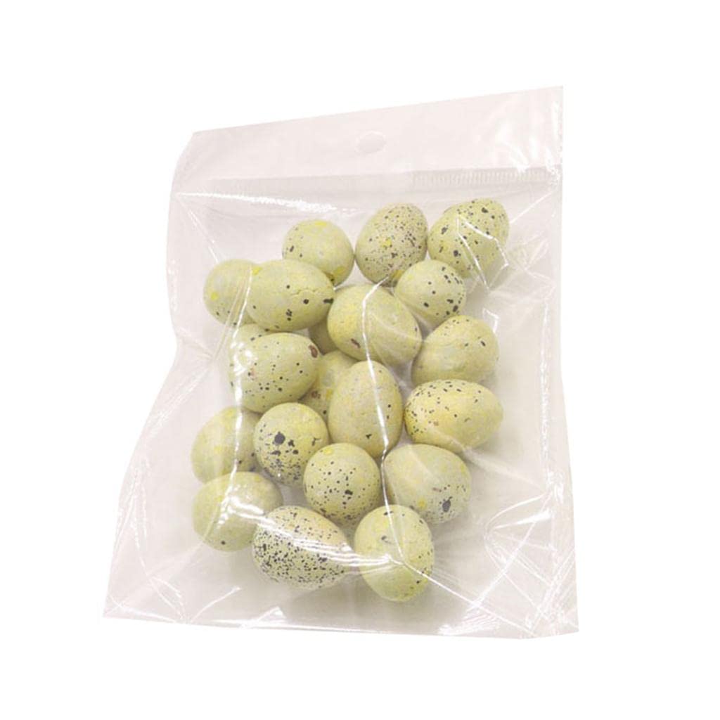 LR Decor 20 Pieces 2.5cm Foam Sparrow Handmade Artificial Bird Egg for Wedding Home Decoration DIY Art Craft Accessories Easter Egg Making Supplies-image-36