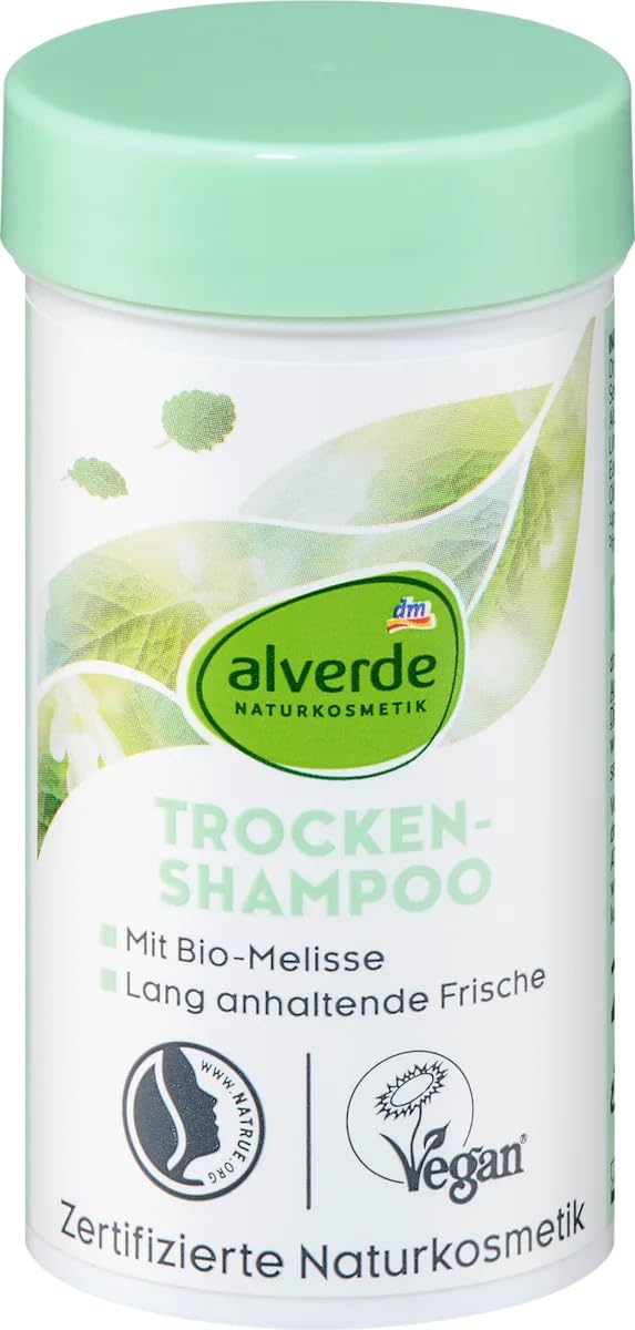 alverde NATURKOSMETIK Suchy szampon w sprayu do włosów przetłuszczających się, ekstrakt z melisy, 20 ml