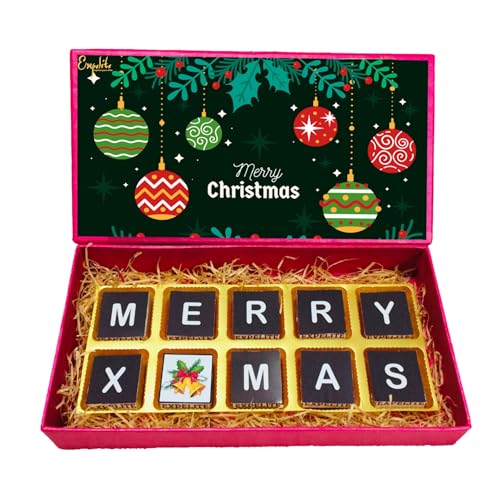 Image of Expelite Mery Christams And New Year Chocolate Gift For Friend - 10 PC Happy Near Year Gift for Employees