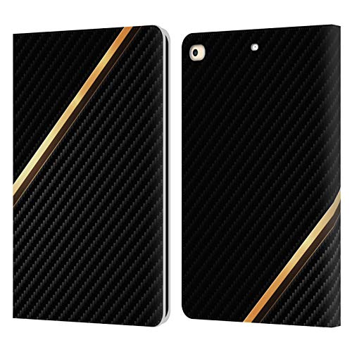 Étui portefeuille en cuir iPad 9.7 Or Fibre De Carbone par Alyn Spiller