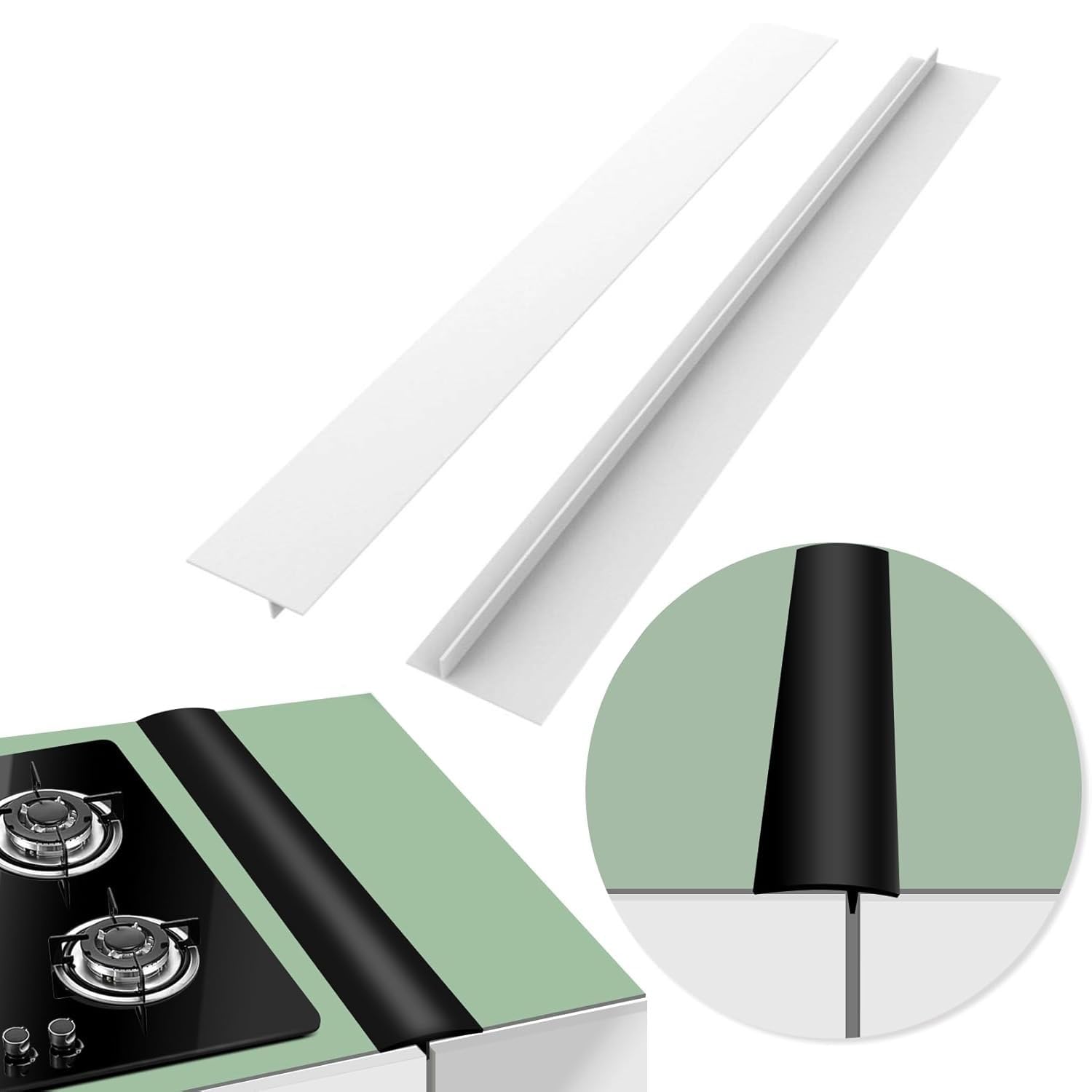 Silicone Stove Gap Covers - Keep Kitchen Clean -9