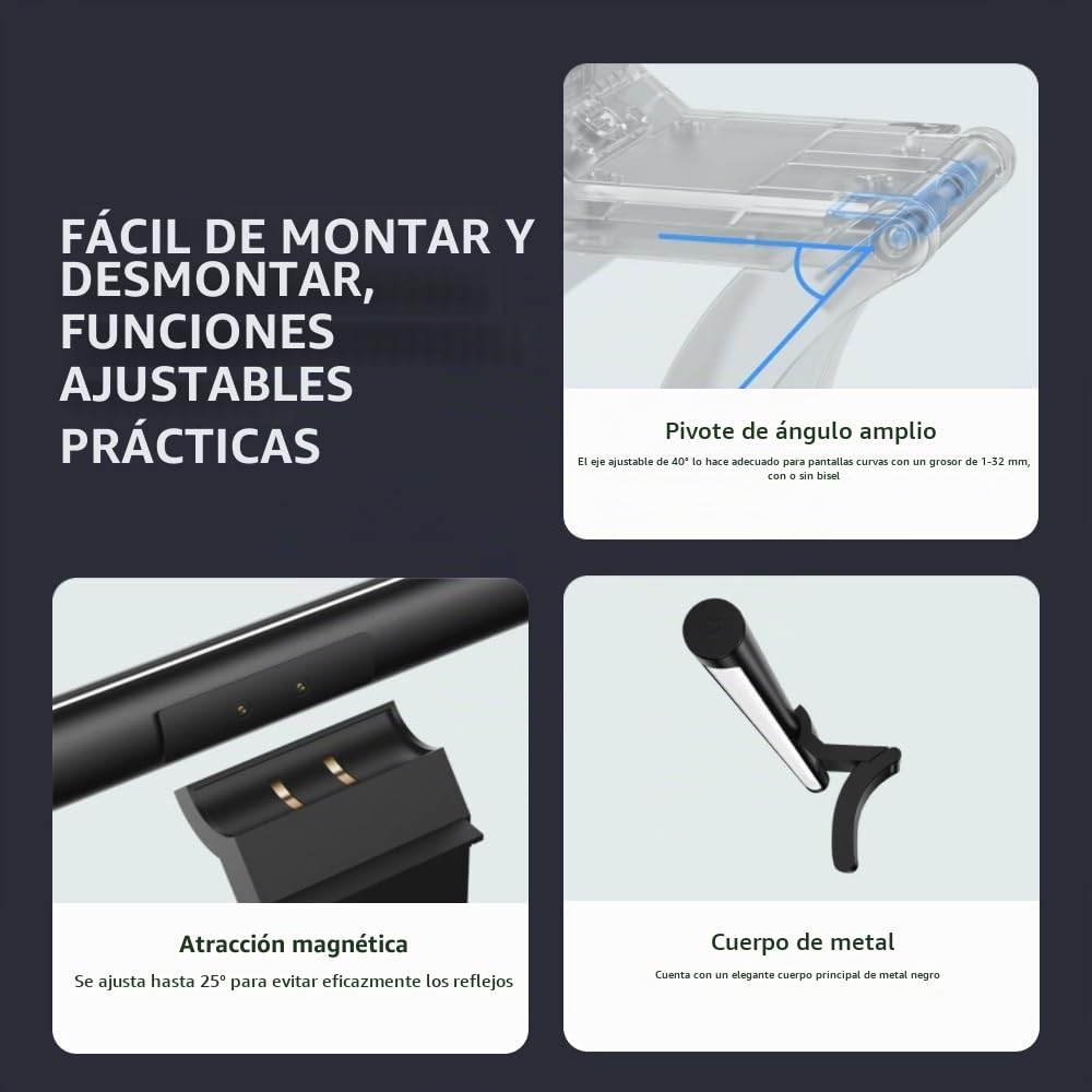 Xiaomi Mi Computer Monitor Light Bar lampe de table 5 W Noir