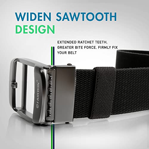 Fairwin Casual Stretch Belts For Men Elastic Golf Jeans Belt Ratchet Nylon Belt Adjustable #TOP3