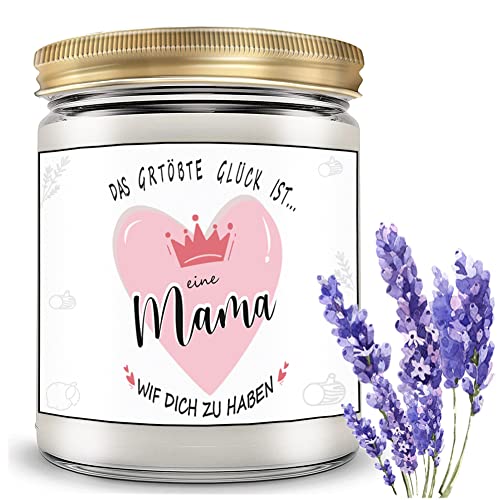 Aroma Kerzen Duftkerzen Sojawachs Kerzen Mama Geburtstag, Weihnachten, Muttertag, Aromatherapie, Geschenk, Deko Kerze, Outdoor Kerze, Tochter Lavendel Vegane Kerze Cover