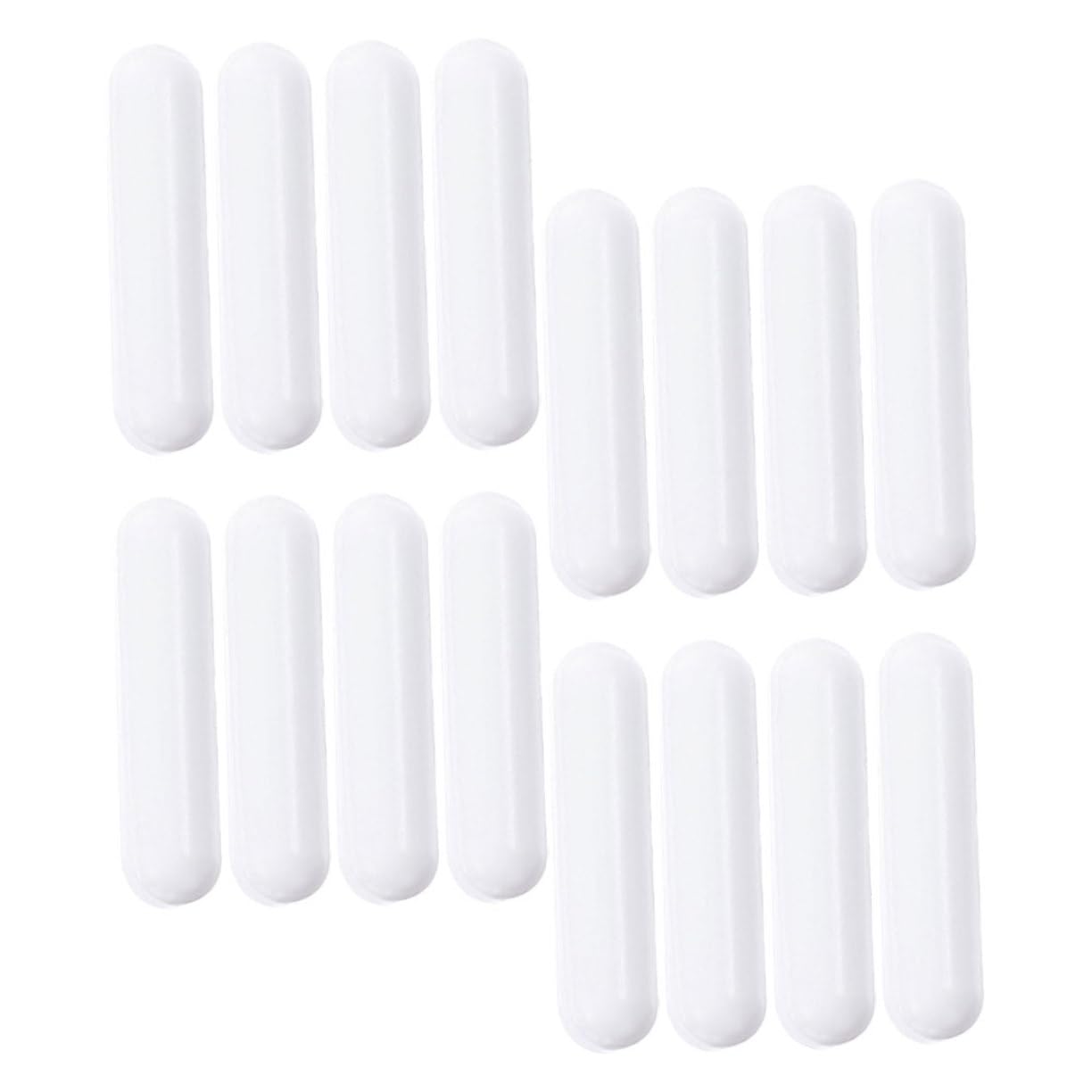 Barra di Agitazione Magnetica Ptfe Bianco 16 Pezzi per Laboratorio | Riduce L’attrito, per Agitare Liquidi, Uso in Esperimenti e Operazioni di Laboratorio