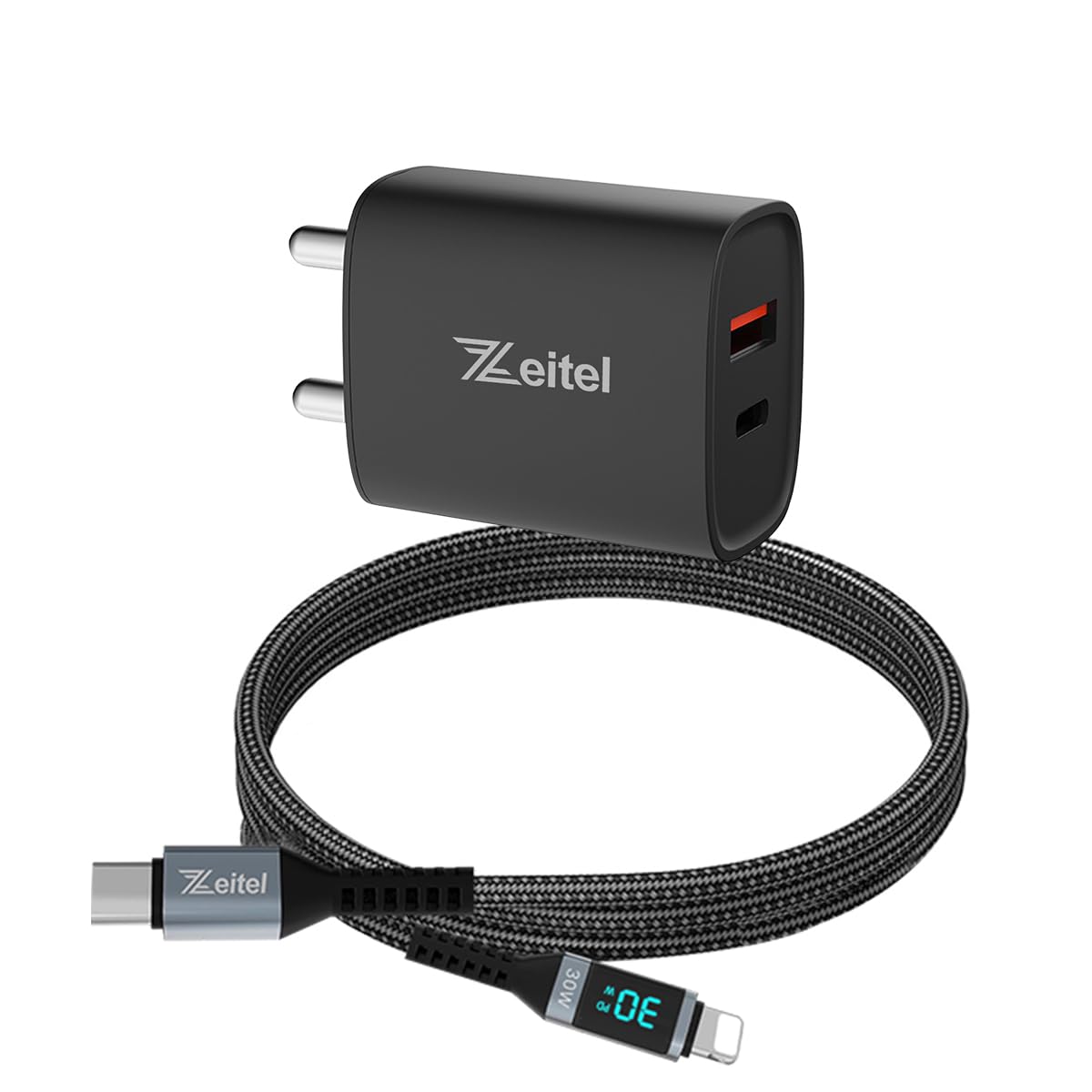 Zeitel ® Charger 30W Fast Charging Power Adapter and 30W iPhone Cable with LCD Lighting iPhone Charger for iPhone 13/13Pro/13Pro Max/14/14Pro/14Pro Max Charger and Cable (B0CR6G5YTP) Amazon Price History, Amazon Price Tracker