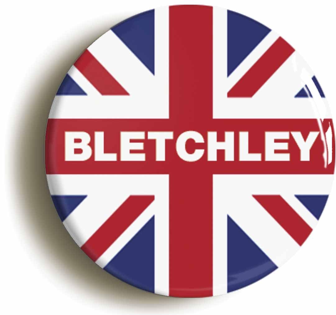Bletchley Union Jack Fridge Magnet (Circular 2inch / 50mm Diameter)