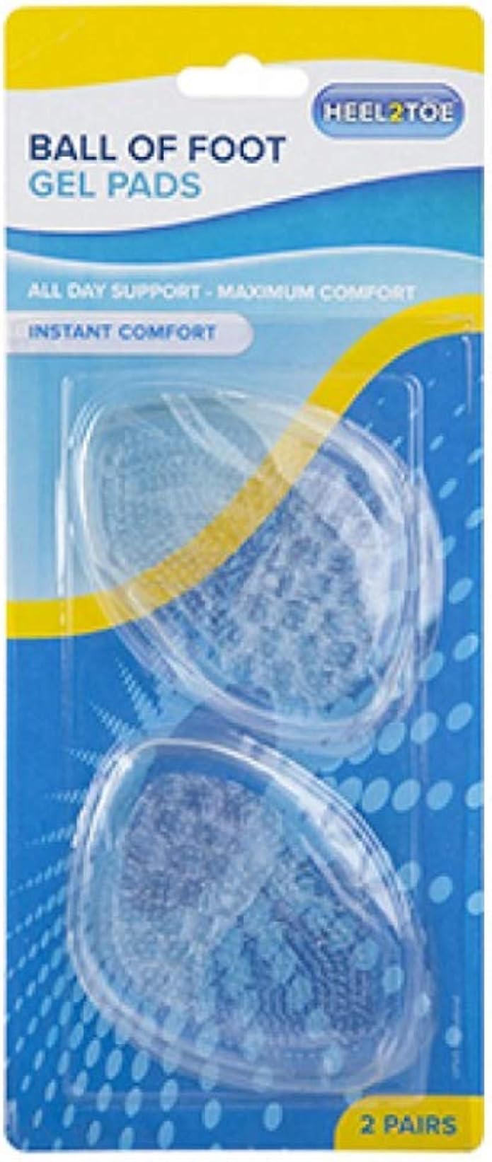 Feet Protectors, Clear Gel Shoe Cushions for Heel, Ball of Foot or