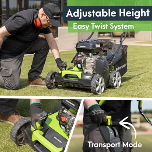 Close-up of artificial grass sweeper brush detail