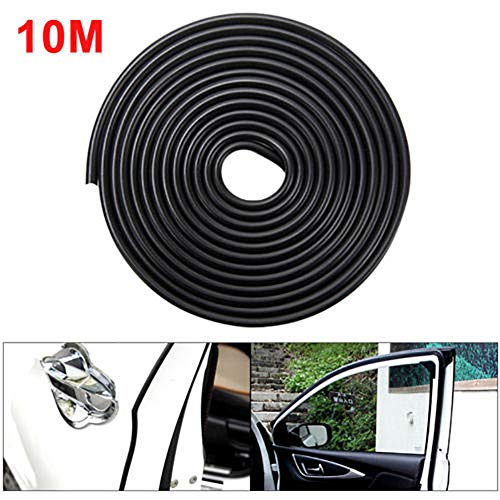 (10M) Car Door Edge Guards U Shape Edge Trim Rubber Seal Protector Car Protection Door Edge Black Car Interior Moulding Trim Color Film Film Car Interior Exterior Decoration Moulding Trim
