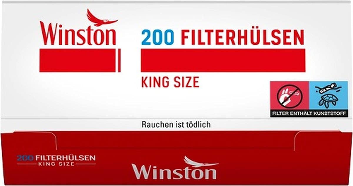 GIZEH Raucherbedarf GmbH 1000 (5 x 200) Winston (Tubes, filters, Cigarettes)
