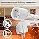 Vickwire Verlängerungskabel 3m Kabel Kabelverlängerungen mit Schutzkontakt Stecker Schuko Verlängerung 16A/250V, Weiß, H05VV-F 3G1,5 mm²