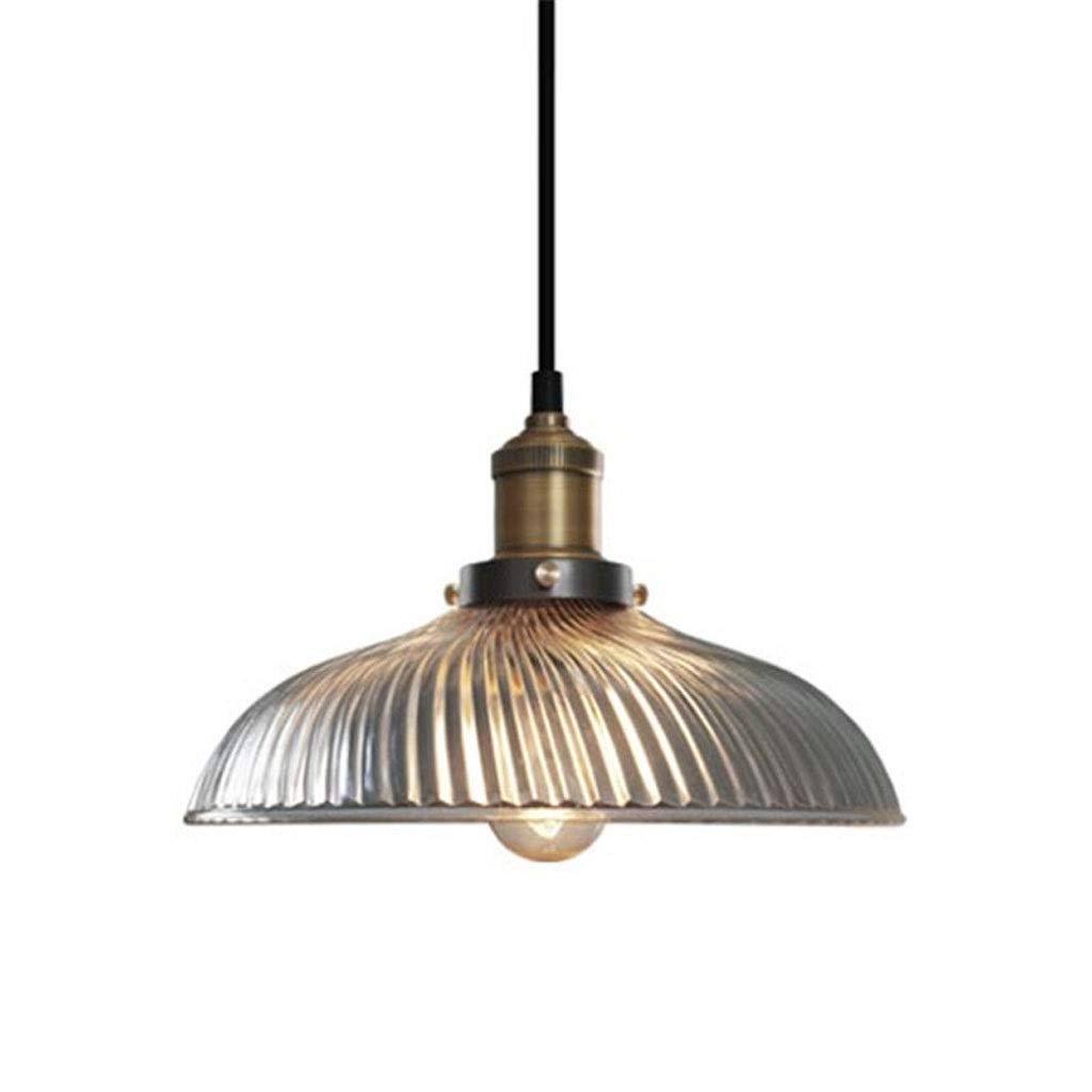 Lampadario in Vetro retrò Industriale - Elegante lampadario da soffitto dal Design Vintage, Realizzato in Cina, Perfetto per la Sala da Pranzo o per l'arredamento di casa