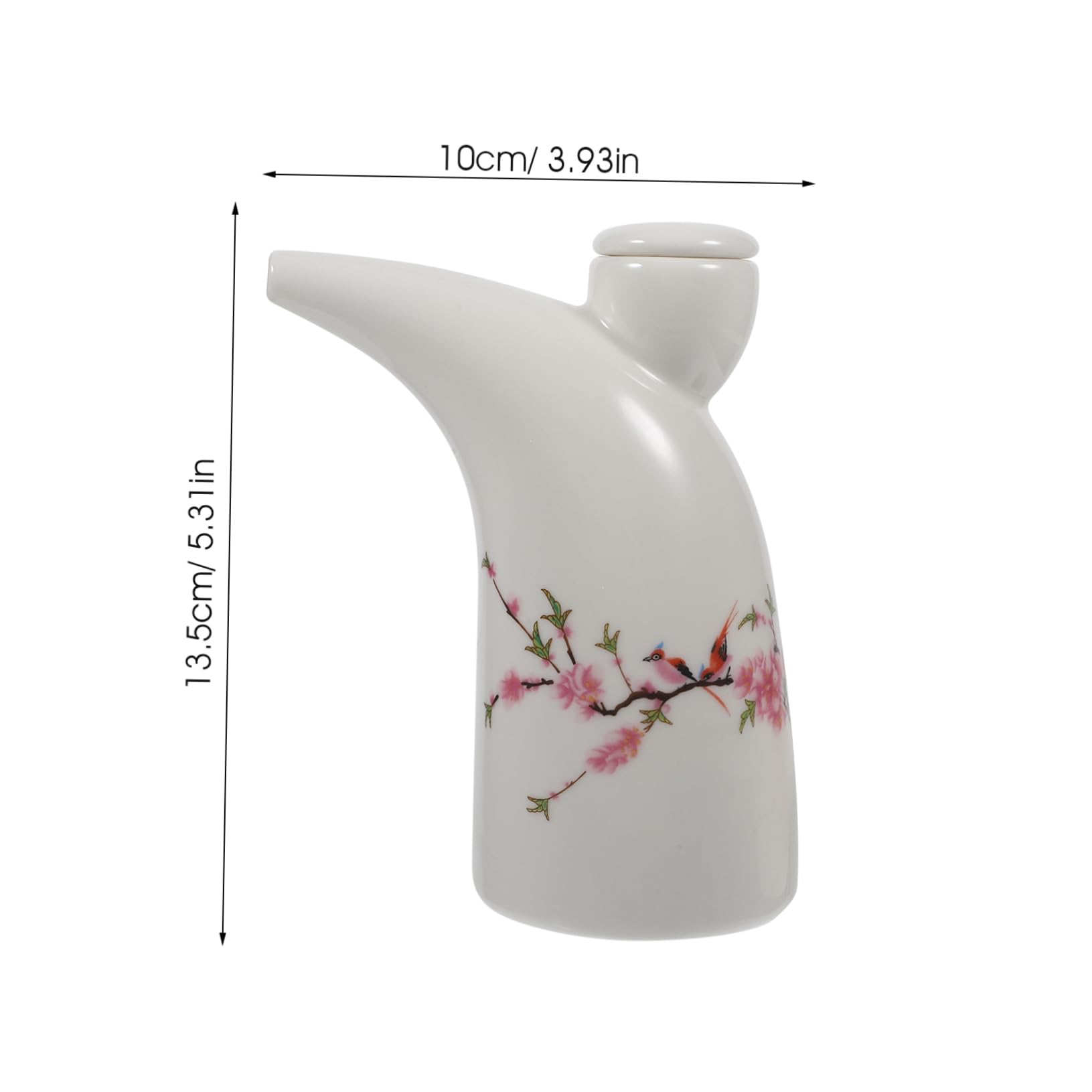 OFFSCH Traditional Sake Kettle Set Ceramic Pot Cups Elegant Design Suitable for Weddings Parties Easy to Cle