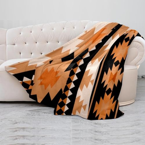 Couverture microfibre de qualité supérieure plaid aztèque doux lit et sofa - 5