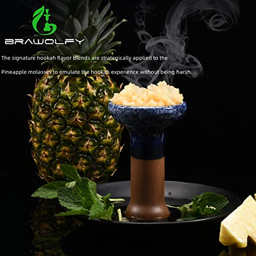 Brawolfy Hookah Shisha Flavors Set, Tobacco & Nicotine Free Molasses, Fruit Flavor Mix With Premium Flavors And Scents, 100 Grams Of Hookah Flavors (3Pcs-B) #TOP3