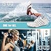 Water Shoes Mens Womens Barefoot Beach Shoes Swim Shoes Quick Dry Aqua Shoes Wetsuit Shoes for Pool Swimming Surfing Fitness Hikking(White Grey 3015,5 UK,38 EU) #1