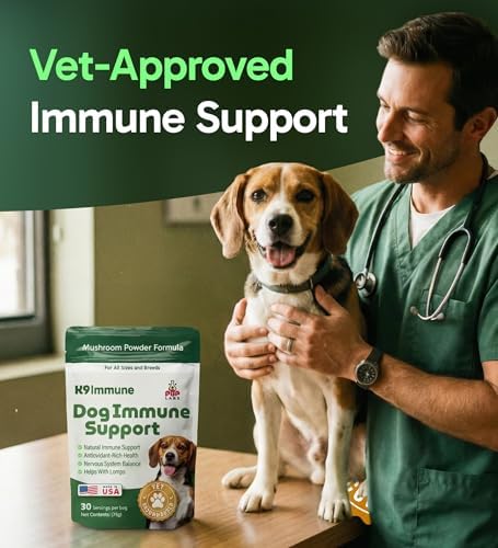 K9 Immune, All-Natural Mushroom Powder for Dogs for Immunity, Digestion, Joints, & Energy, Antioxidant-Rich & USA-Made, Dog Immune Support with Turkey Tail Mushroom for Dogs, 30 Servings — view 4