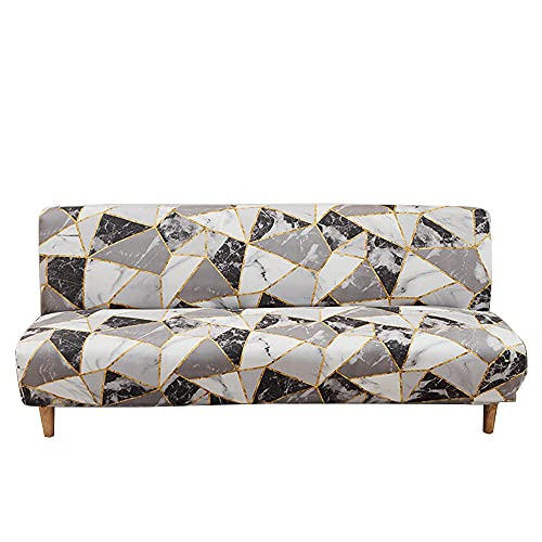 Housse de canapé convertible clic-clac extensible imprimée D pour modèle 190 à 210 cm