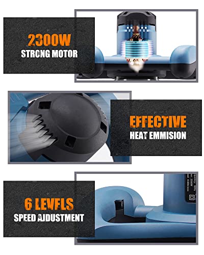 image for LDHTHOPI Cement Mixer, 2300W Electric Paint Mixer, Portable Mortar Mix