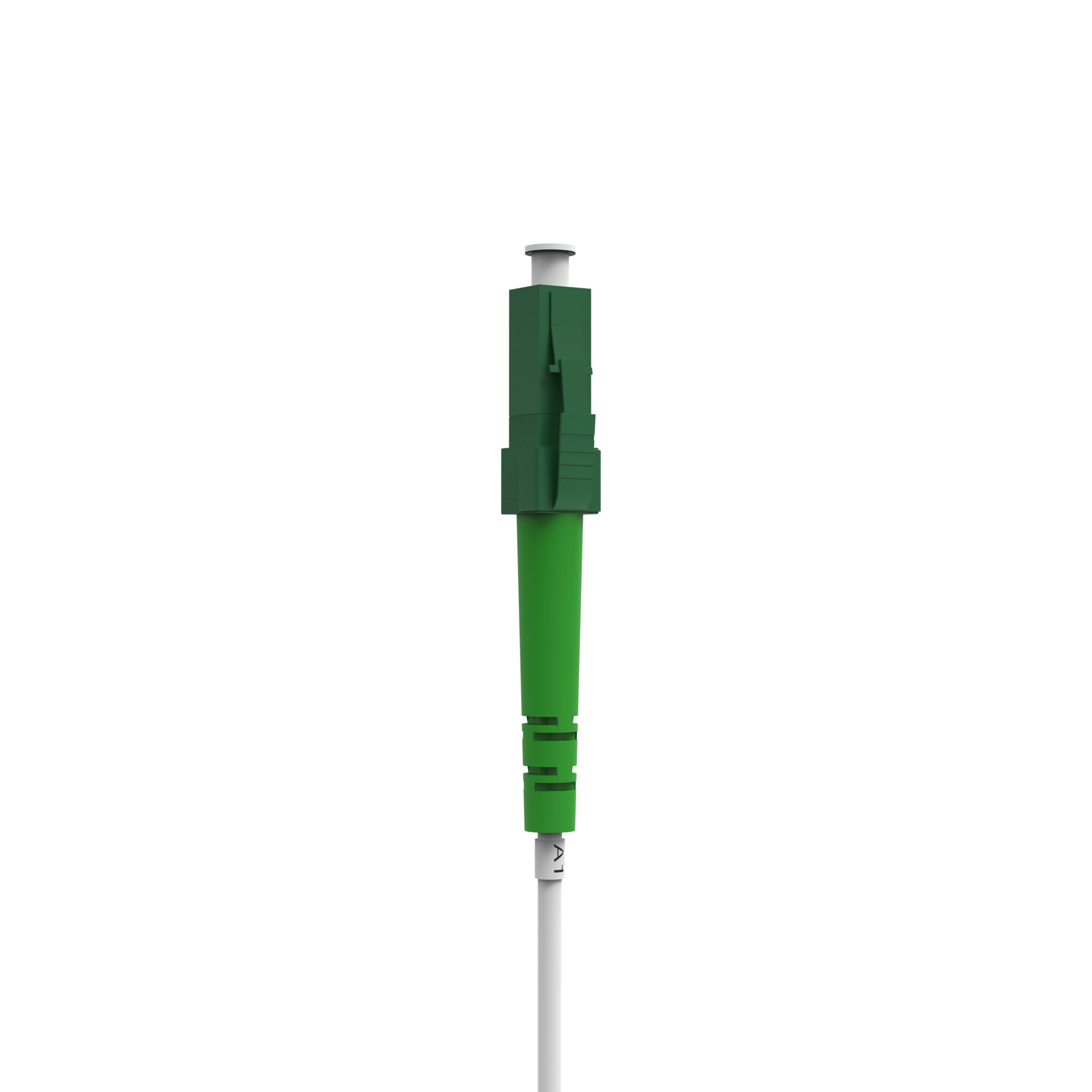 75m Câble Fibre Optique Blanc LC/APC vers LC/APC | Simplex Monomode OS2 FTTH Câble Fibre Optique