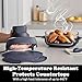 Tailored Ninja Crispi PowerPod Silicone Trivet – Hot Pads for Ninja Crispi Glass Air Fryer Accessories, Heat-Resistant, Non-Slip, Protection for Countertop, Fit Ninja FN101GY | FN101SG | FN101ST