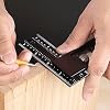 12 Inch Right Square CNC Aluminum Layout and Measuring Square for Accurate Marking, Framing, Cabinetry, and Woodworking Projects 90 Angle Tool