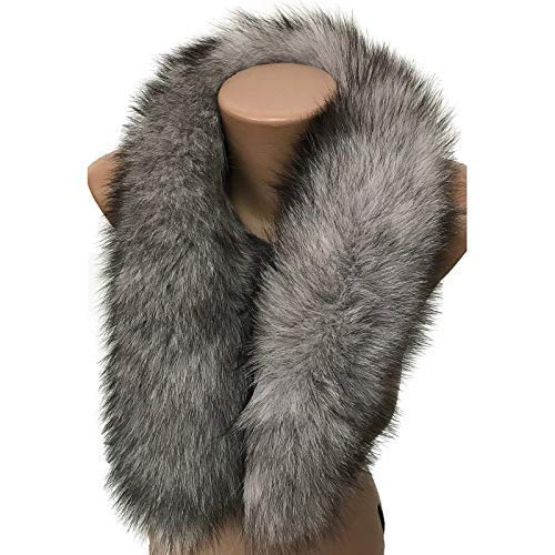 Fur edge fringe on the hood or collar coat parka fur arctic fox