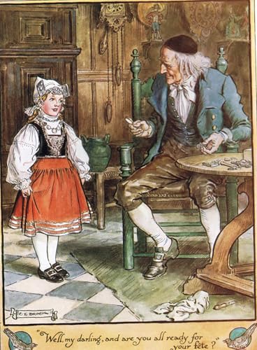 Affiche impression sur toile haut de gamme signée Charles Edmund Brock format 60x90cm