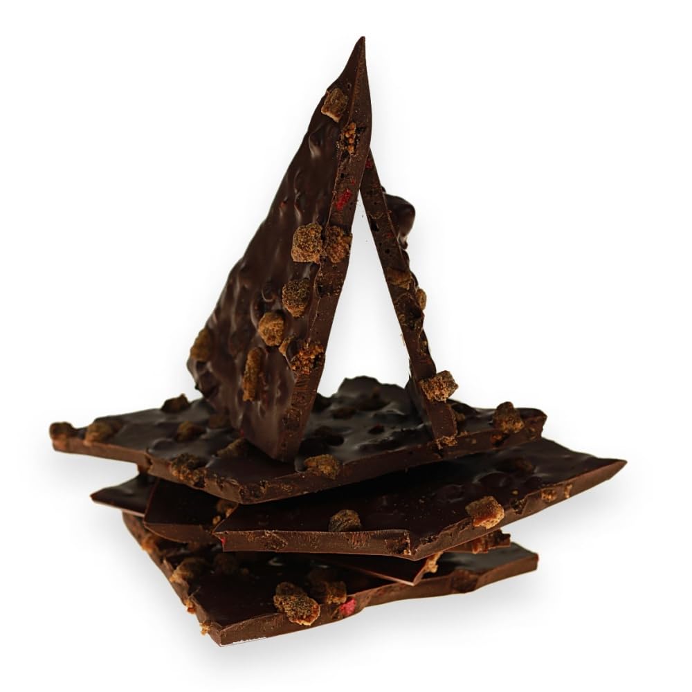 das.naschwerk Frische Bruchschokolade - Edel- Zartbitter Himbeer-Feige - 60% Cacao gewicht 750 g